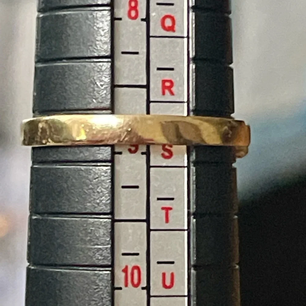 VTG 18k Gold Filled & CZ Stones Jade Cocktail Ring Sz 8.75 Yellow Gold